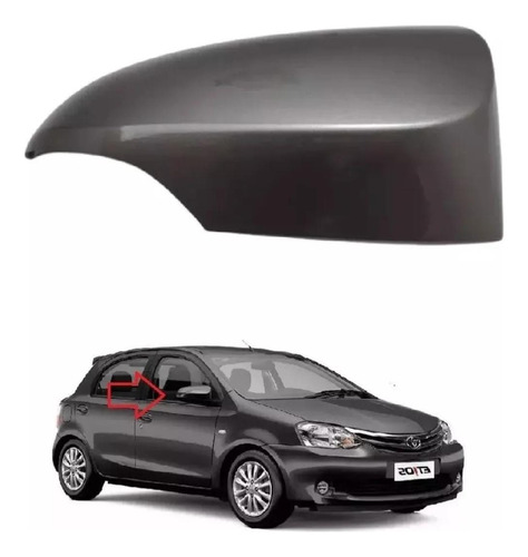 Cacha De Espejo Derecha Con Giro Toyota Etios 2013 /2023 Para Pintar