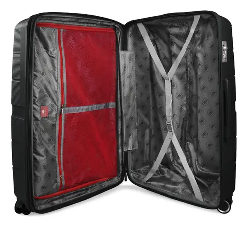 Pack 2 Maletas Xpos M+m Negras Swiss Bag