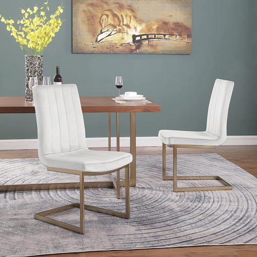 Woker Furniture Sillas De Comedor Con Base Dorada, Juego De.