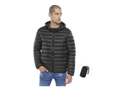 21117475 Campera Hombre Nylon C/ Capucha Desmontab C/bolsita