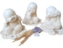 Comprar Trio Budas Sabios Bebes Ciego Sordo Mudo Decorativo Hogar 