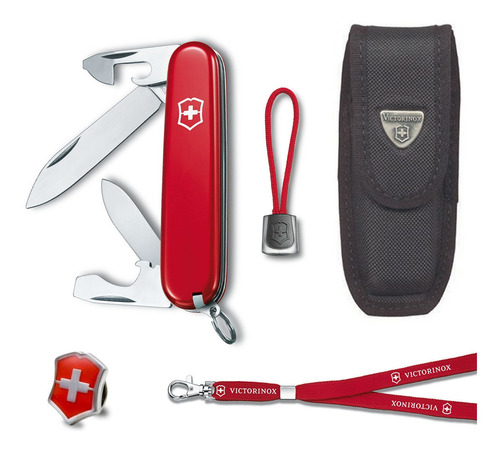 0.2503 - Navaja Victorinox Recruit, Funda, Cordón, Pin, Cint