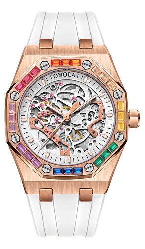 Reloj Mecánico Impermeable Onola Luxury Diamond
