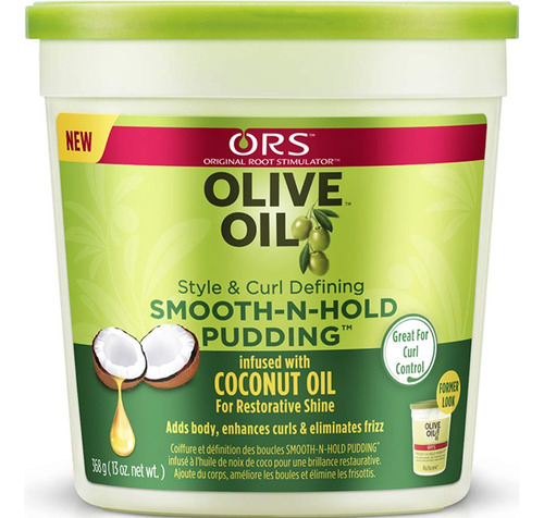 Ors Olive Oil Pudin De Estilo Y Rizo Suave Y Sostenido