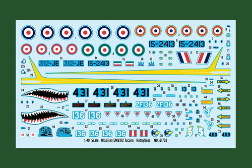 Hobbyboss - 81763 - Brazilian Emb-312 Tucano - 1:48