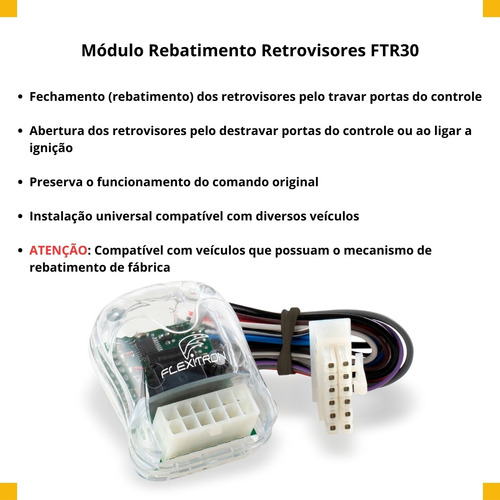 Mecanismo De Rebatimento De Retrovisores Chevrolet Ford Fiat