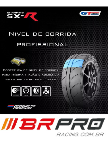 Kit 02 Pneus Gt Radial 215/45 R17 87w Sx-r Gtr Semi-slick