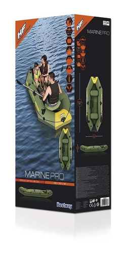 Bote Inflável Hydro-force 3 Pessoas +2 Remos + 1 Bomba De Ar
