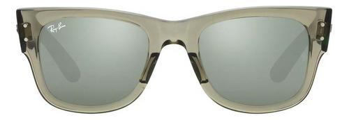 Lentes De Sol Ray - Ban Mega Wayfarer Unisex Espejeado  Verde Verde Gris Havana