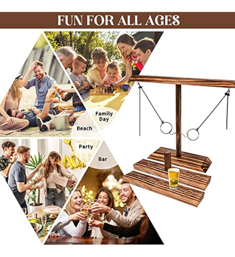 Juego De Lanzamiento De Gancho Y Anillo De Mesa