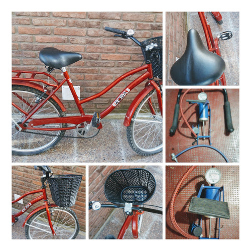 Bici Paseo Rod.26 +inflador+soporte Colgar+cadena No Envio!