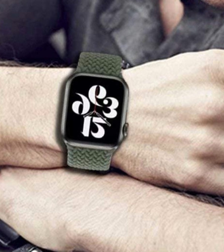 Imagem 3 de 3 de Pulseira Braided Solo Para Apple Watch 38mm - Verde - P