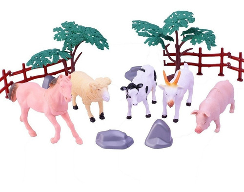 Animales De La Granja Dia De Campo 22 Piezas Art 7291