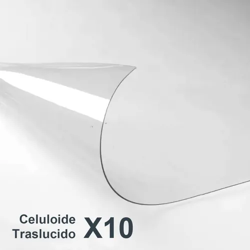 Celuloide En Laminas Acetato Transparente 35x50 X10 Unidades