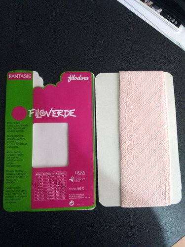 Medias Malla Para Niñas Filodoro Italianas Talla 6-8 Rosado