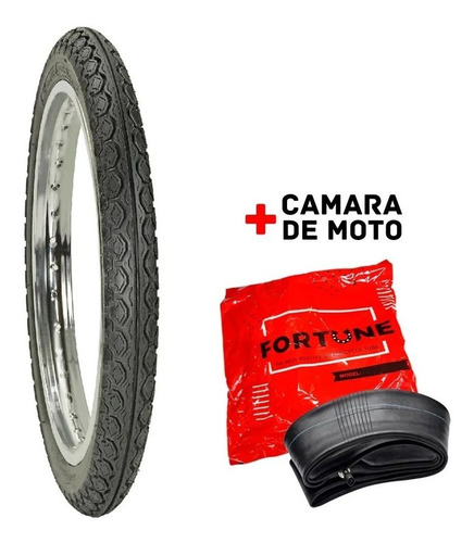 Cubierta 80/100-14 Mas Camara Trasera Motos 110 Wagner Moto