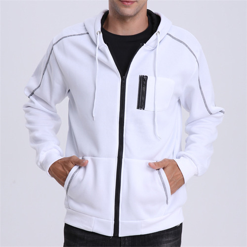 Sudadera Deportiva Casual Con Capucha Y Manga Con Cremallera