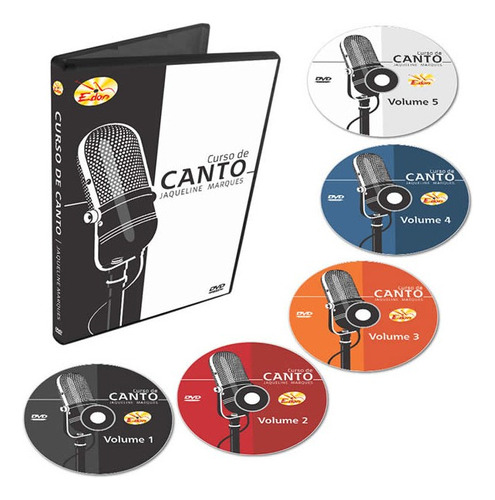Coleção Curso De Canto Iniciantes 5 Dvds