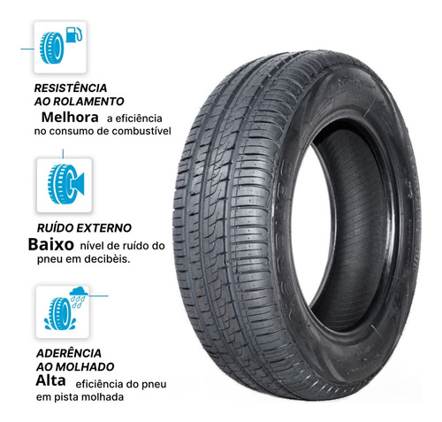 Kit 2x Pneus Aro 15 Remold 175/65r15 Para Palio City Fit Gol