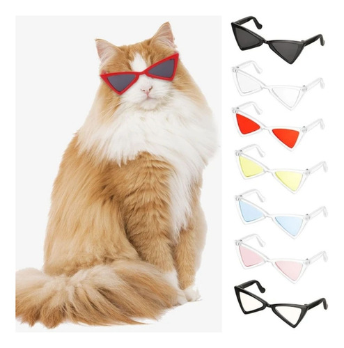 Lentes Triangulares Sol Para Mascotas Razas Pequeñas(12 Pza)