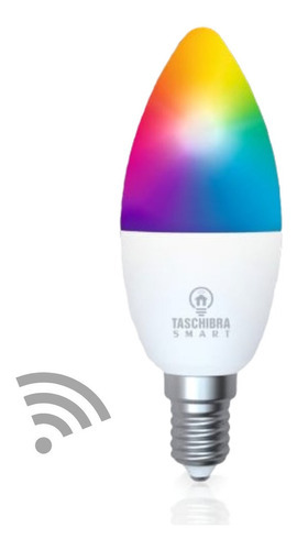 Lâmpada De Led Inteligente Vela Rgb Color Wifi Taschibra