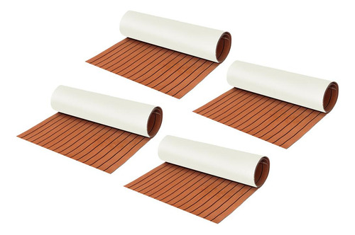 4 Piezas De Cubierta De Teca Eva De Marine De 23 X 94
