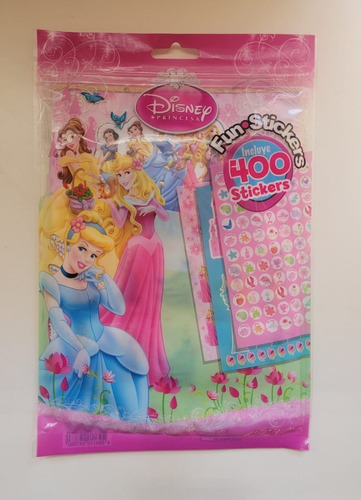  Set 400 Stikers Princesas Disney