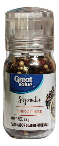 Sazonador Great Value Cuatro Pimientas 55 G