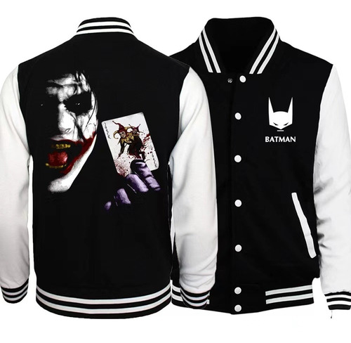 Chamarra De Béisbol Uniforme Con Estampado Joker Poker