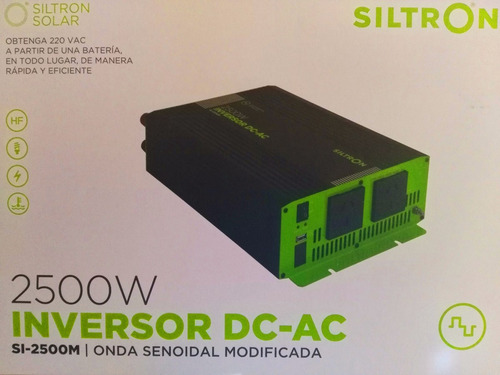 Imagen 4 de 6 de Conversor Inversor Siltron 2500w 24v A 220v Usb O Modificada