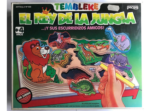 Juego De Mesa Tembleke El Rey De La Jungla Retro Vintage
