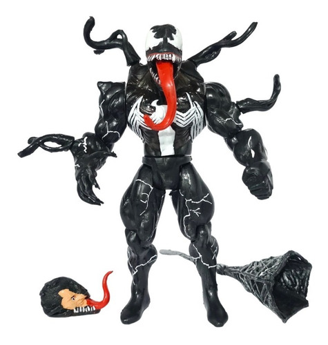 Figura De Accion Viliano Venom Hombre Araña Telaraña