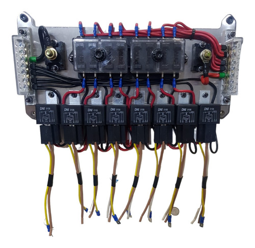 Fusiblera Cableada 8 Circuitos Fusilera Tablero Competición