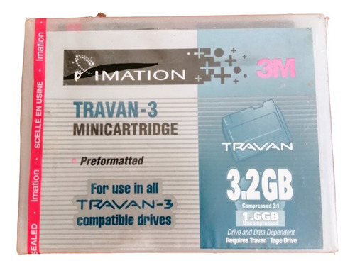 Mini Cartucho Travan - 3  Imation 3.2gb