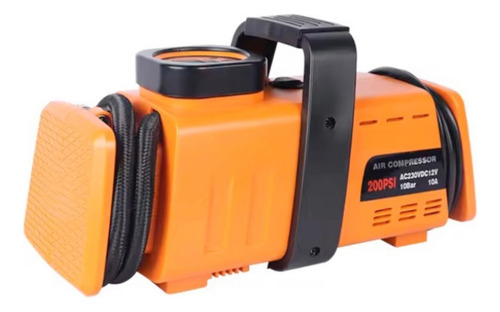 Compresor De Aire Portable Autocare 2 En 1 P/ Casa O Auto