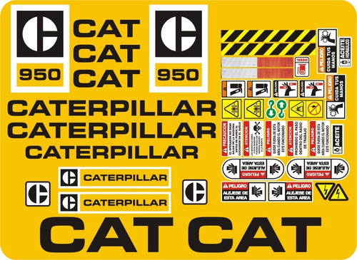 Calcomanías Caterpillar 950 Standar