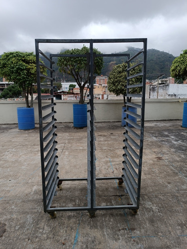 Carro Porta Bandejas De Aluminio 