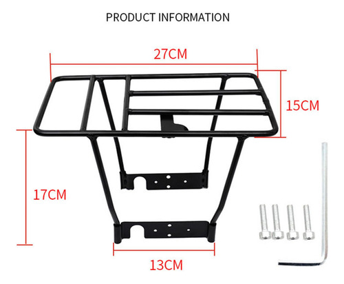 Portaequipajes Trasero Para Patinete Eléctrico, Ligero, A