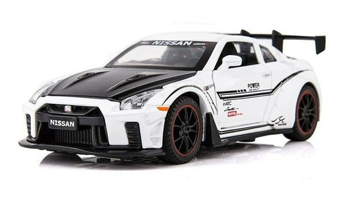 Nissan Gtr R35 Blanco Escala 1:32 Coleccionable