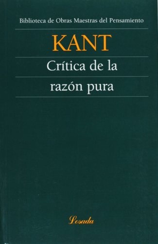 Critica De La Razon Pura - Immanuel Kant