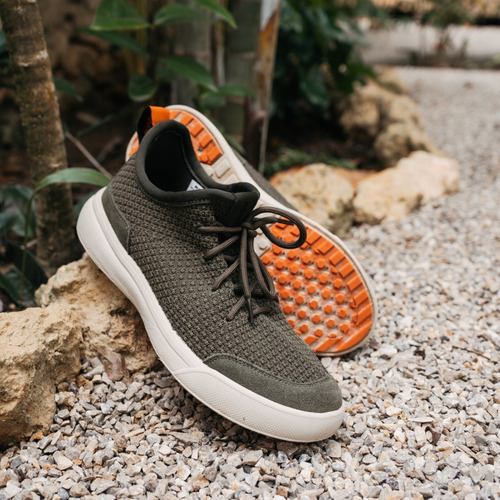 Zapatilla Renox Versaknit Repelente Agua Verde Musgo Unisex