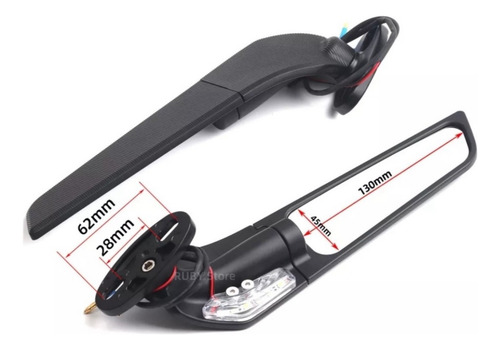 Espejos Tipo Aleron Direccional Yamaha Yfz R6r R1 R3 R15 R6s