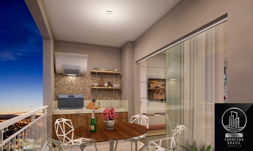 Oportunidade Apartamento Com 3 Dormitórios À Venda, 95 M² Por R$ 465.500 - Condominio Residencial Montpellier - Sorocaba/sp, Valor Promocional. - Ap00205 - 67650711
