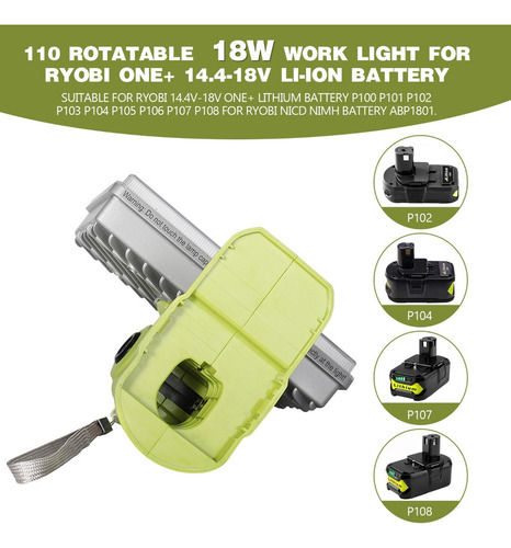 Lámpara Portátil Vertical For Acampar Linterna For Ryobi