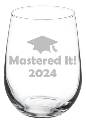 Copa De Vino Divertida Clase De 2023 Graduacion Masters Mast