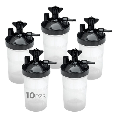 Vasos Humidificador 10 Pza De 35cc Tanques Concentrador 