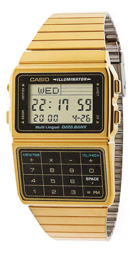 Reloj Casio Dbc611g1d_116861 Dbc611g -1d Gold & Black Dig Color de la correa Dorado Color del bisel Acero inoxidable Color del fondo Negro