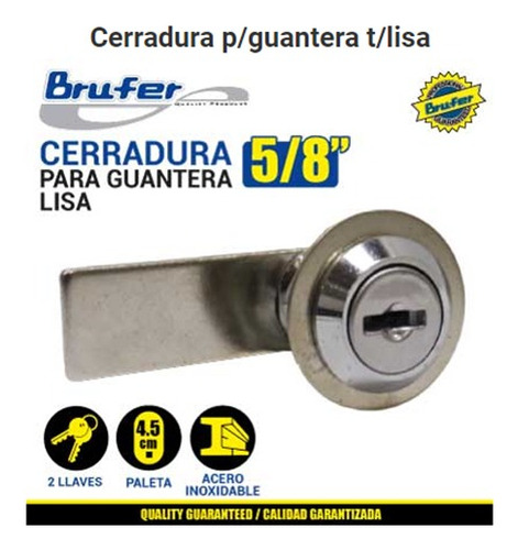 Cerradura Para Guantera Gabinetes Lockers Vitrinas