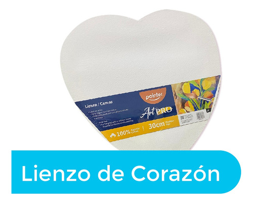 Lienzo Escolar Canvas Artístico De Corazón