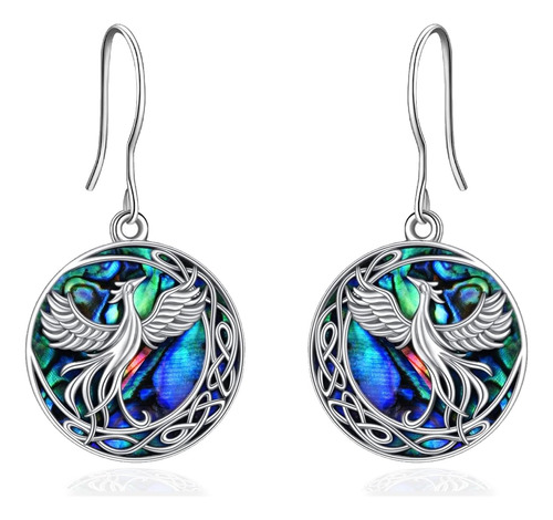 Onefinity Phoenix Gifts Pendientes De Plata De Ley Celtic Cr